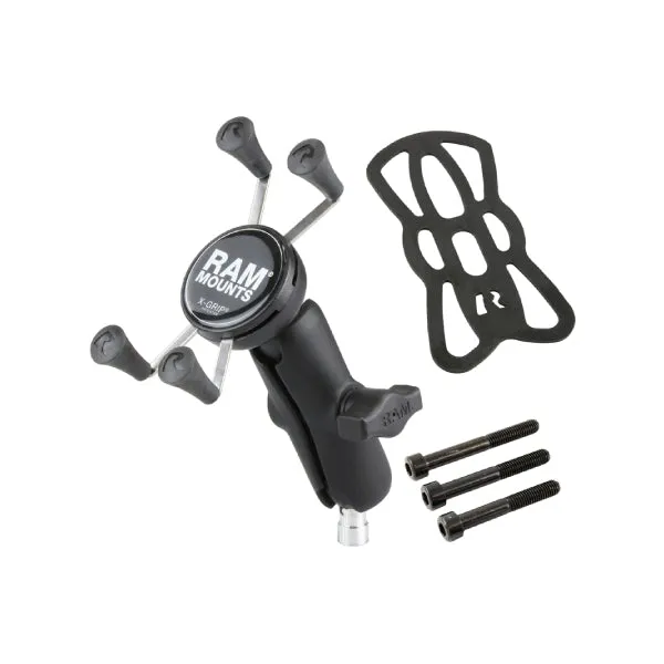 RAM® X-Grip® Phone Mount with Motorcycle Handlebar Clamp Base (RAM-B-367-UN7U)