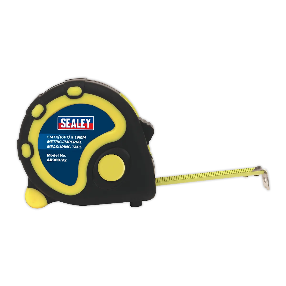 Rubber Tape Measure 5m(16ft) x 19mm Metric/Imperial Display Box of 12