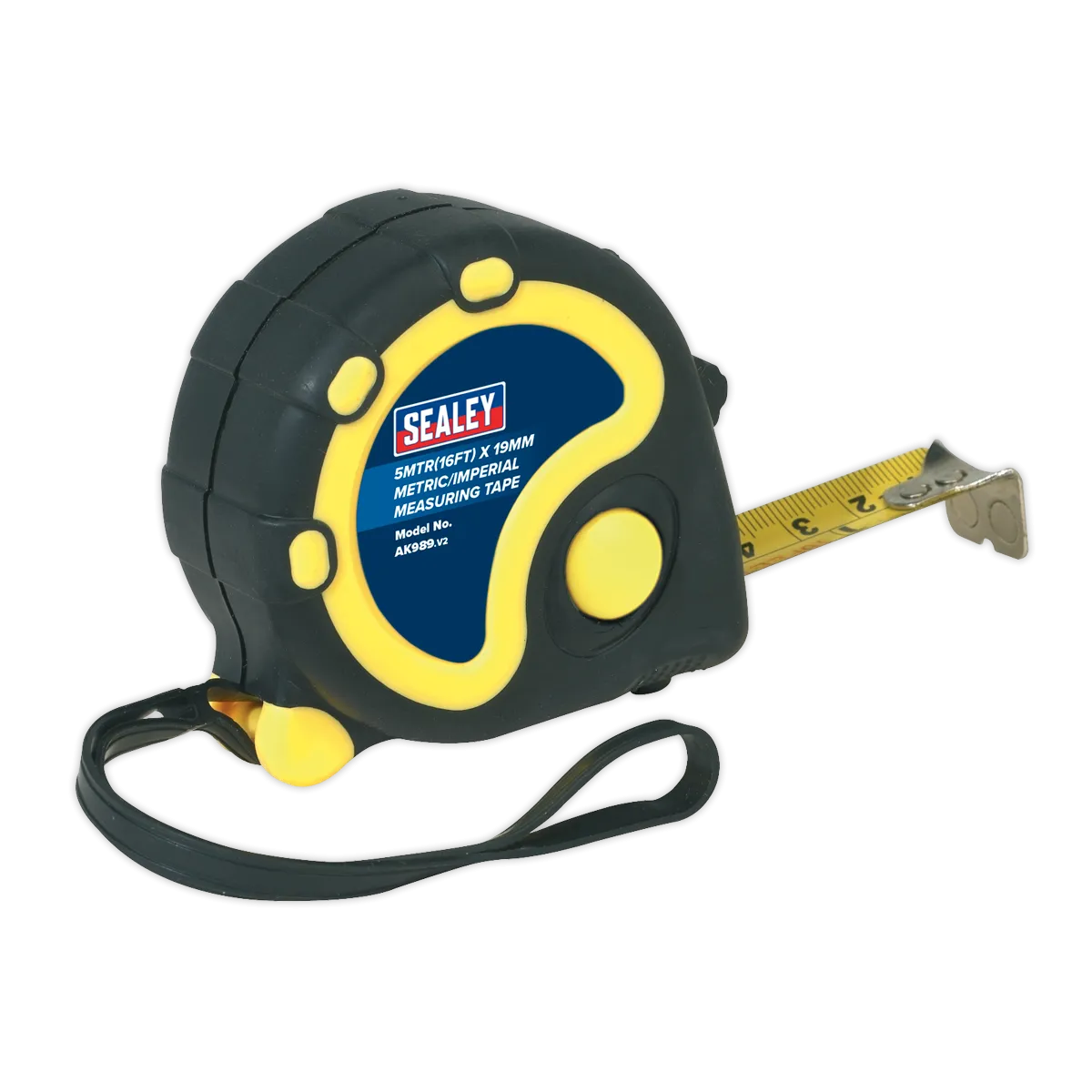 Rubber Tape Measure 5m(16ft) x 19mm Metric/Imperial Display Box of 12