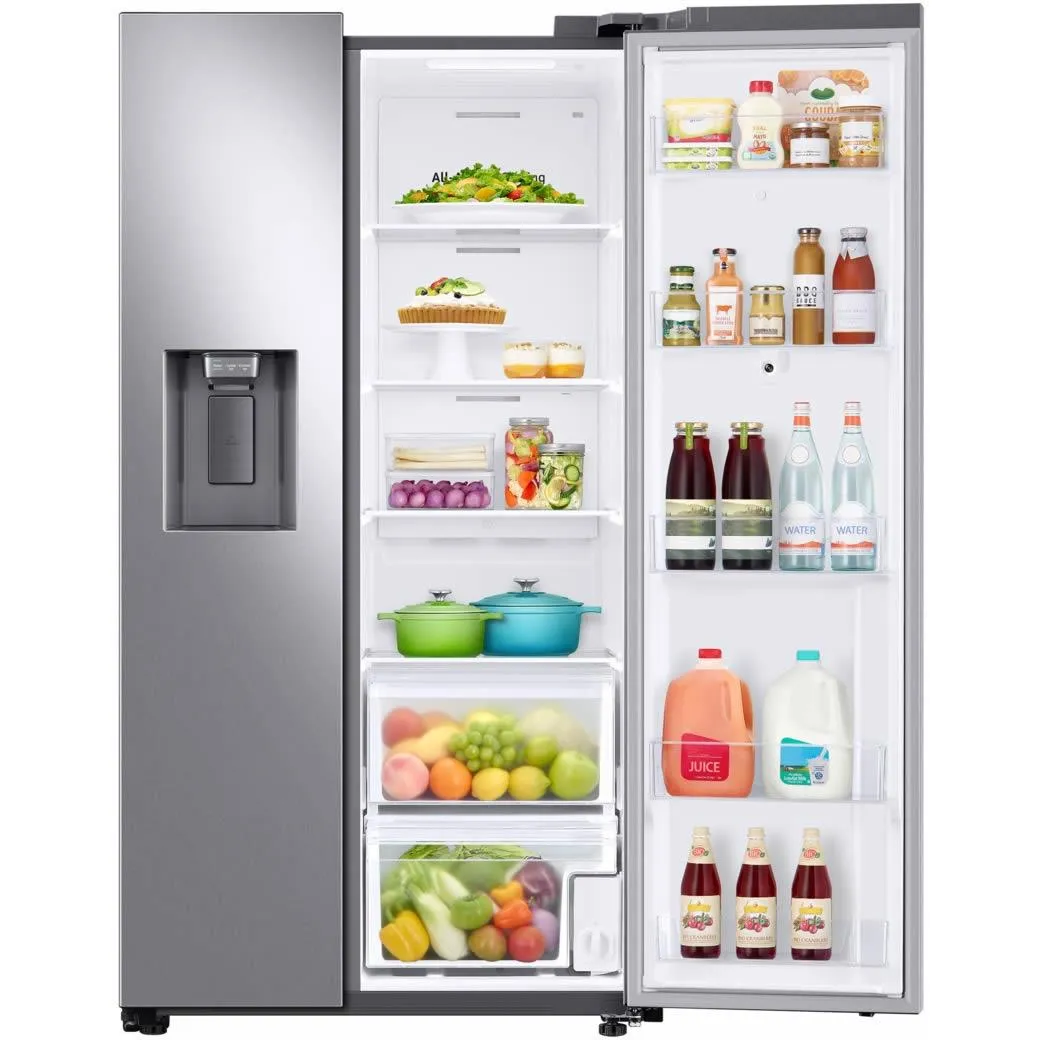 Samsung 36-inch, 21.5 cu.ft. Counter-Depth Side-by-Side Refrigerator with Family Hub™ RS22T5561SR/AC