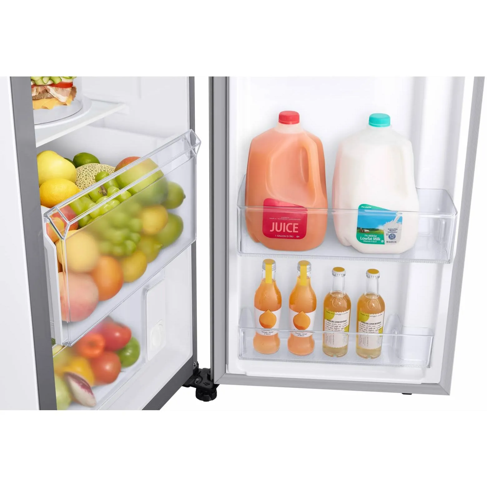 Samsung 36-inch, 21.5 cu.ft. Counter-Depth Side-by-Side Refrigerator with Family Hub™ RS22T5561SR/AC