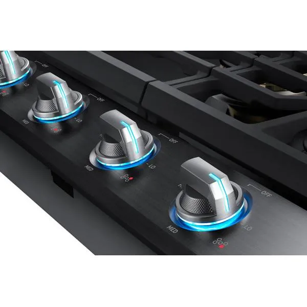 Samsung 36-inch Built-in Gas Cooktop with Wi-Fi and Bluetooth Connected NA36N7755TG/AA