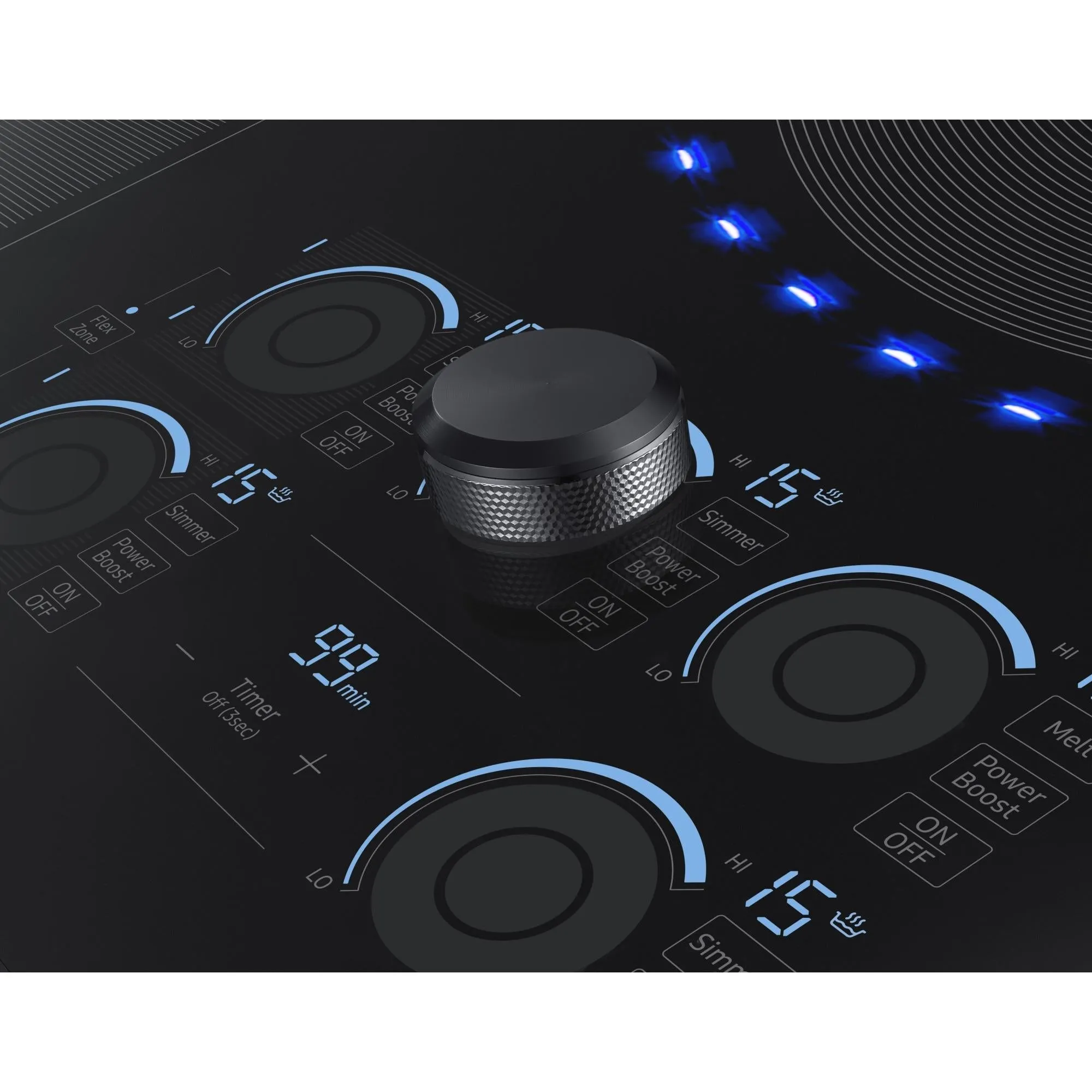 Samsung 36-inch Built-in Induction Cooktop with Virtual Flame Technology™ NZ36K7880UG/AA