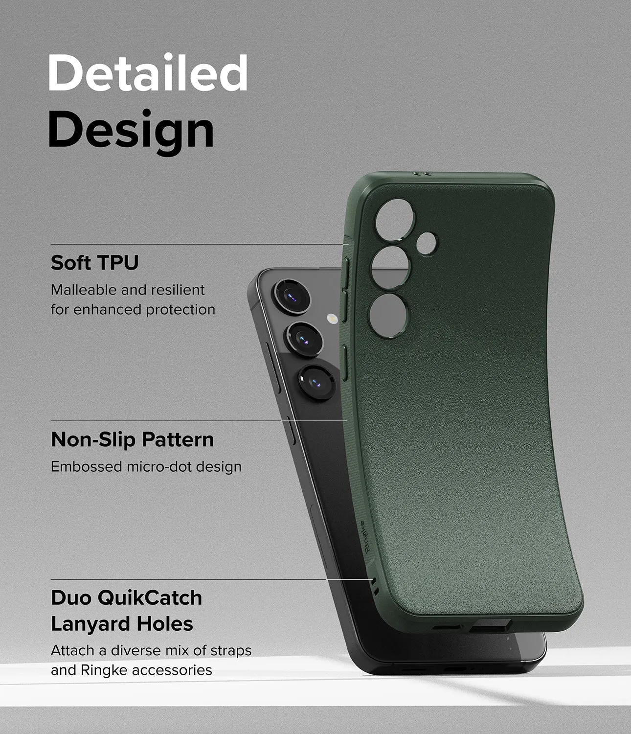 Samsung Galaxy S24 Case Cover | Onyx Series |Dark Green