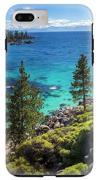 Sand Harbor Lookout By Brad Scott - Square - Phone Case