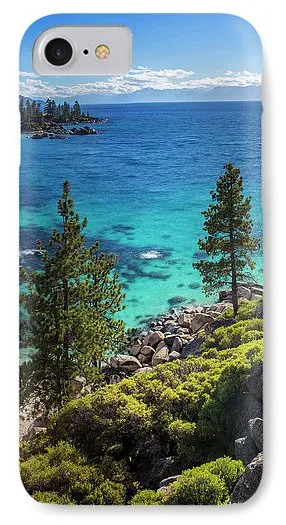 Sand Harbor Lookout By Brad Scott - Square - Phone Case