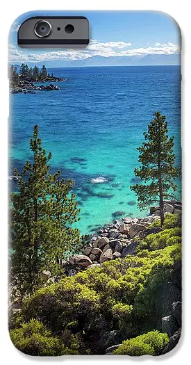 Sand Harbor Lookout By Brad Scott - Square - Phone Case