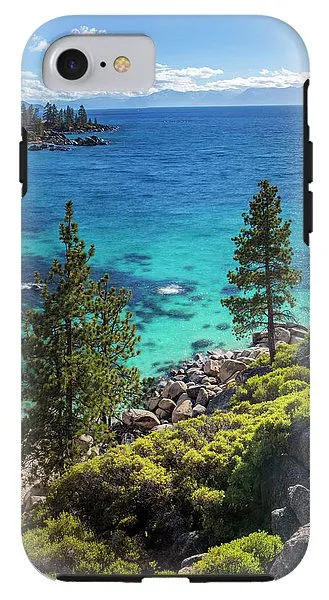 Sand Harbor Lookout By Brad Scott - Square - Phone Case