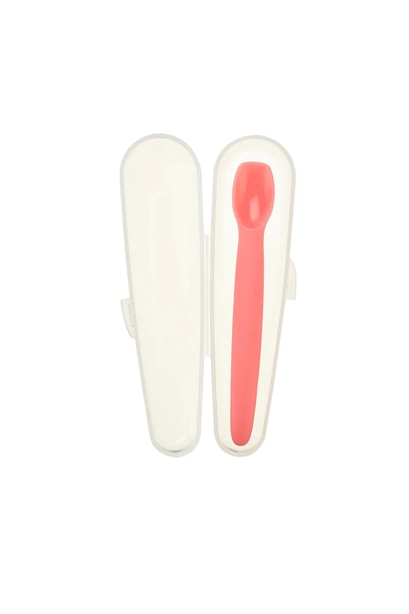 Silicone Baby Spoon w/travel case