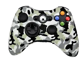 Silicone Cover For XBOX 360 Controller Skin Case White Camo