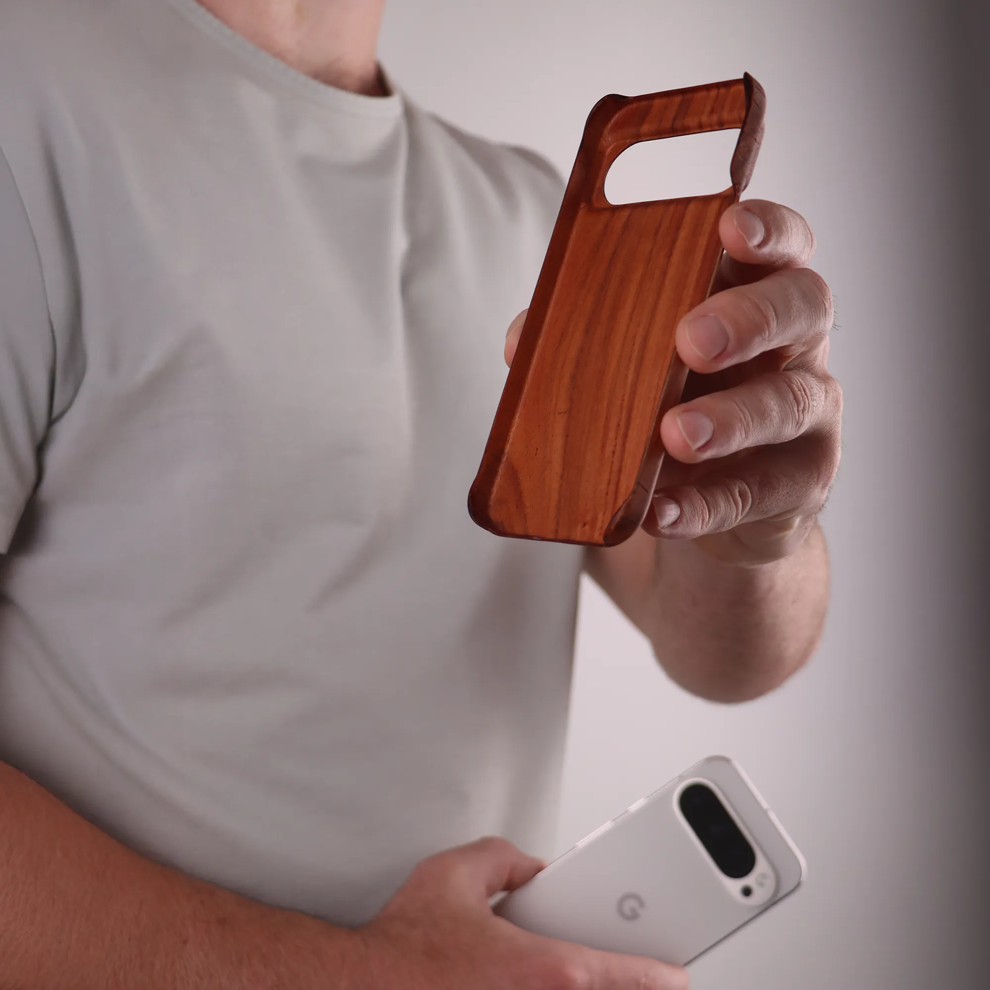 Slim Wood Pixel Case