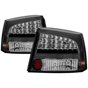 Spyder Dodge 06-08 Charger LED Tail Lights Black