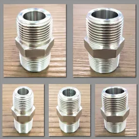 Stainless Steel NPT/BSP 3000lbs Crossover Hex Nipples