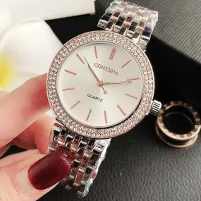 Stainless Steel Ultra Thin Simple Cheap Watches For Women's TS905