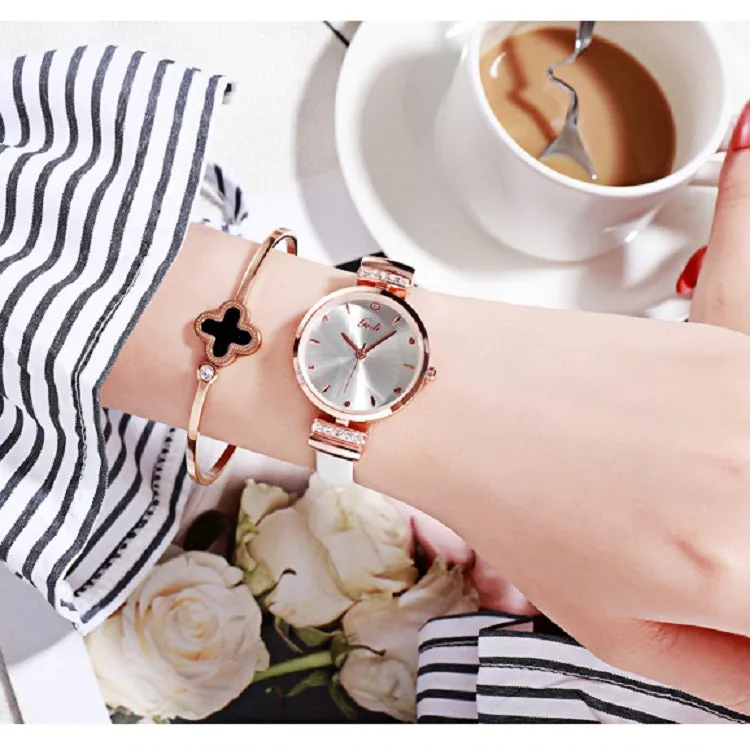 Stylish Ultra-thin Leather Strap Women's Watch