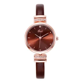 Stylish Ultra-thin Leather Strap Women's Watch