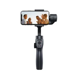 Super stable anti-shake three-axis gimbal stabilizer, suitable for iPhone and Android phones and GoPro sports cameras, with dynamic face/object tracking function