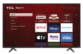 TCL 65" CLASS 4-SERIES 4K UHD HDR ROKU SMART TV (65S433)