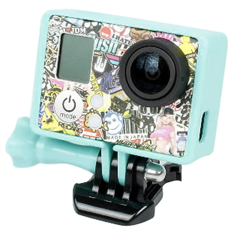 TMC High Quality Tripod Cradle Frame Mount Housing for GoPro HERO4 /3  /3, HR191(Blue)