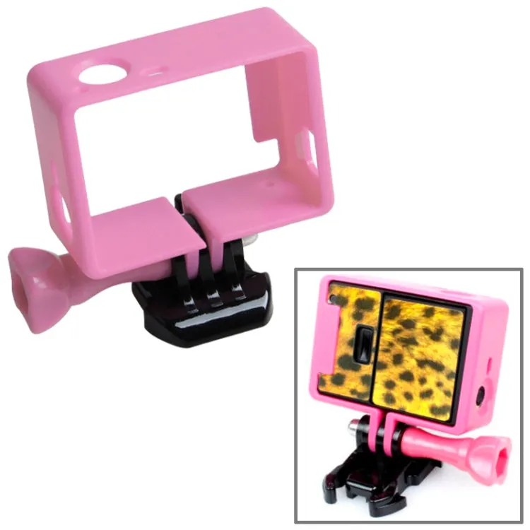 TMC High Quality Tripod Cradle Frame Mount Housing for GoPro HERO4 /3  /3, HR191(Pink)