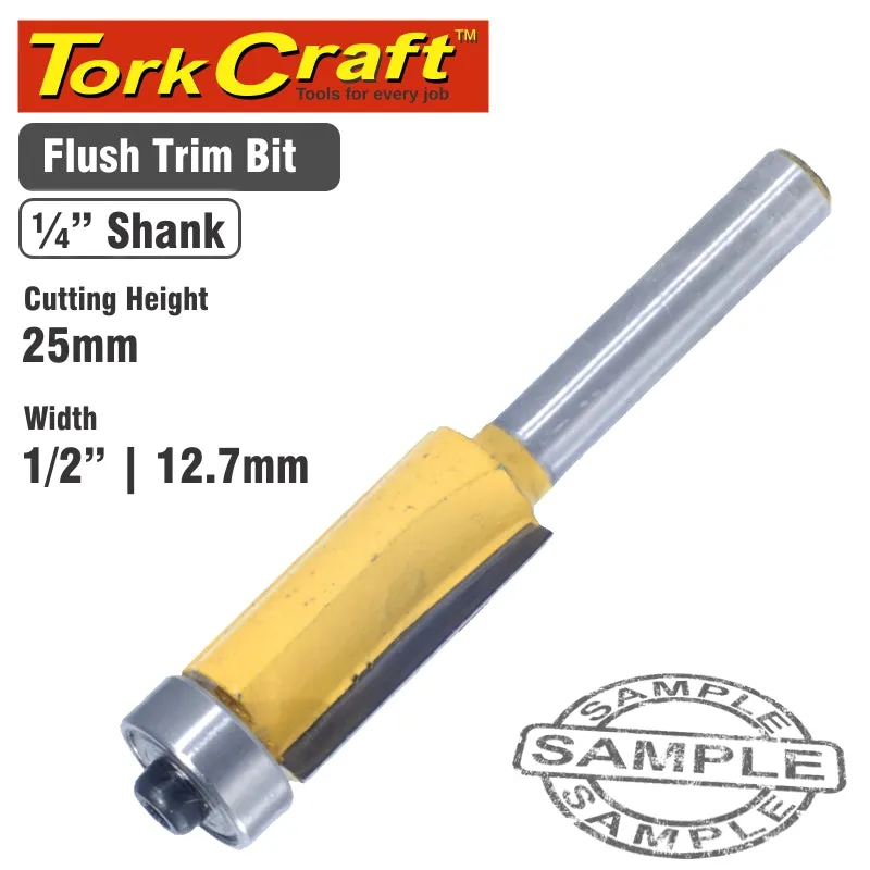 TORK CRAFT ROUTER BIT TRIM 1/2' X 25MM CKP304