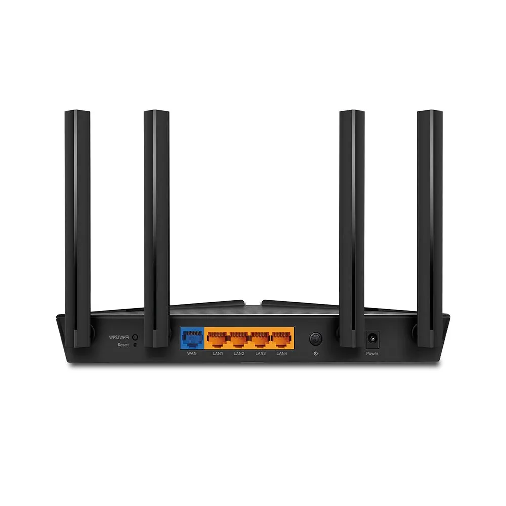 TP-Link Archer AX53 AX3000 Dual Band Gigabit Wi-Fi 6 Router with 2402Mbps at 5GHz, 574Mbps at 2.4GHz, 4 Gigabit LAN Ports, OFDMA, Beamforming, Access Point Mode, IPv6 Supported, VPN Server, DFS, OneMesh, Alexa Supported