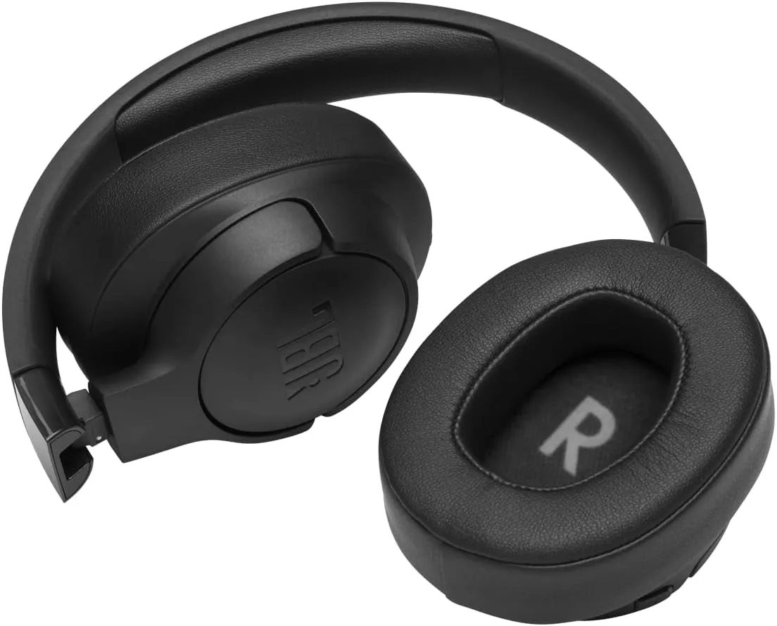 Tune 760NC Wired and Wireless Over-Ear Headphones with Built-In Microphone, Active Noise Cancelling and Hands-Free Controls, in Black