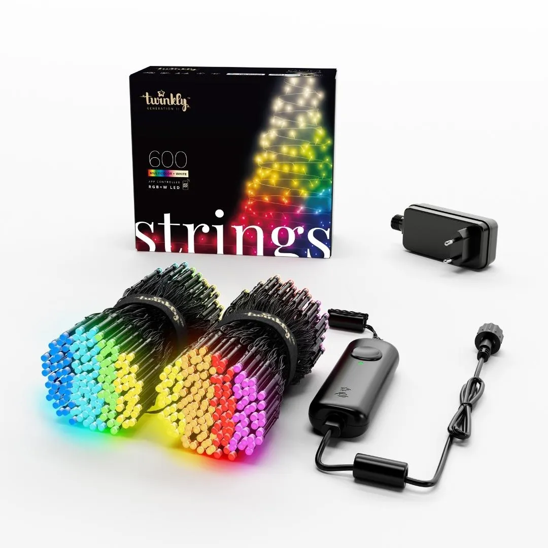 Twinkly Strings Multicolor   White - Luci Twinkly 600 led