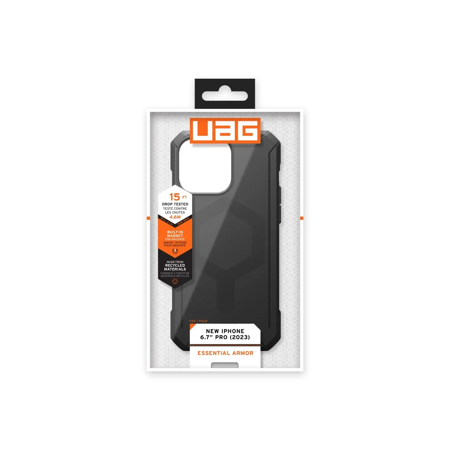 UAG Essential Armor MagSafe Case - Apple iPhone 15 Pro Max - UAG-I15M-EAMBK