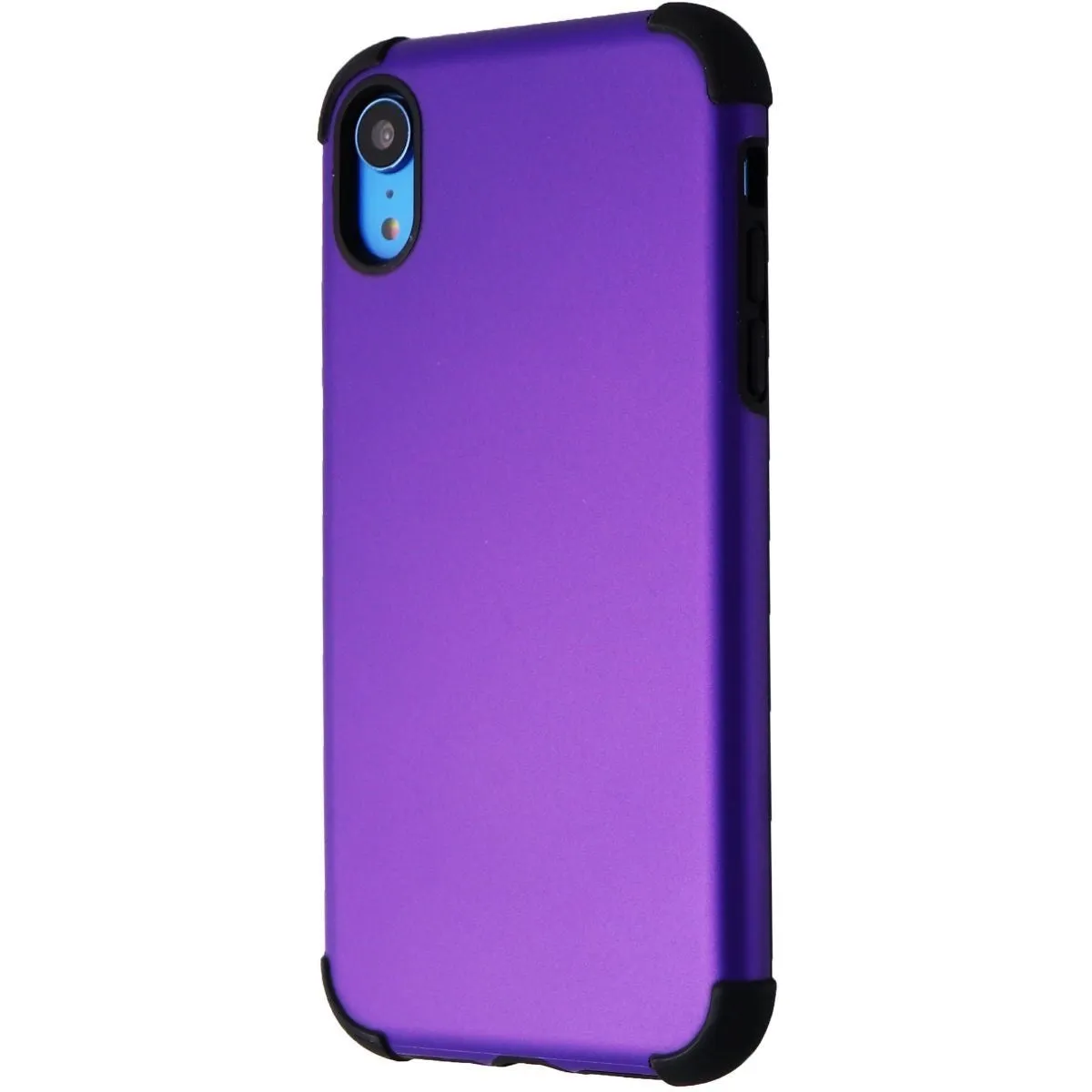 Verizon Slim Hybrid Case for Apple iPhone XR - Matte Purple/Black