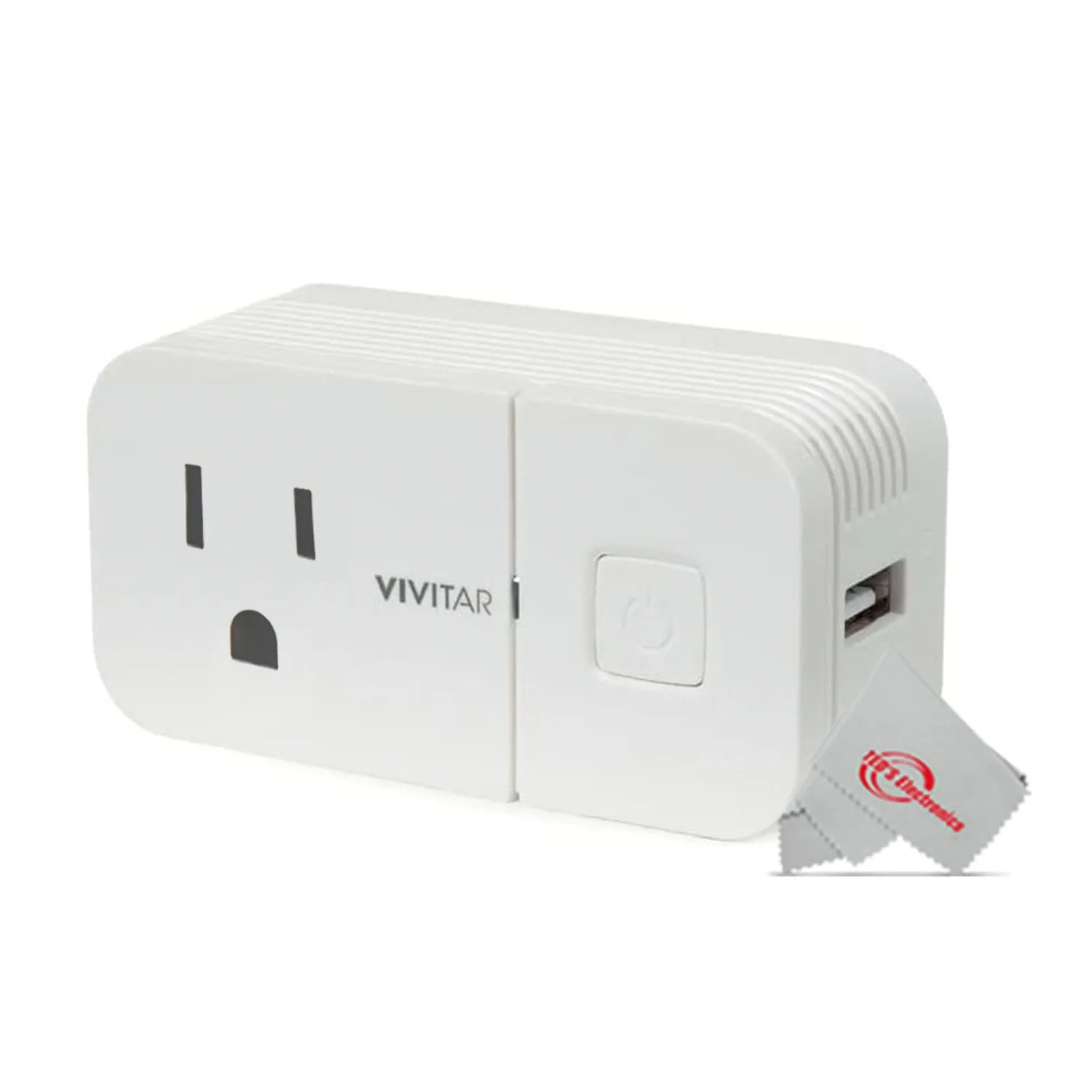 Vivitar Wireless WiFi Smart Plug with USB Port - IOS, Alexa, Android and Google Compatible - 2 Units