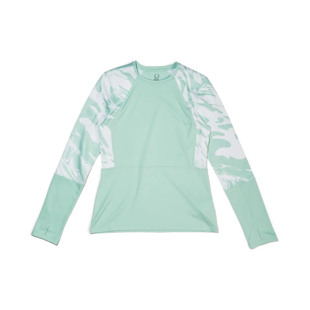 Womens Stretch Charger Crew - Wintergreen