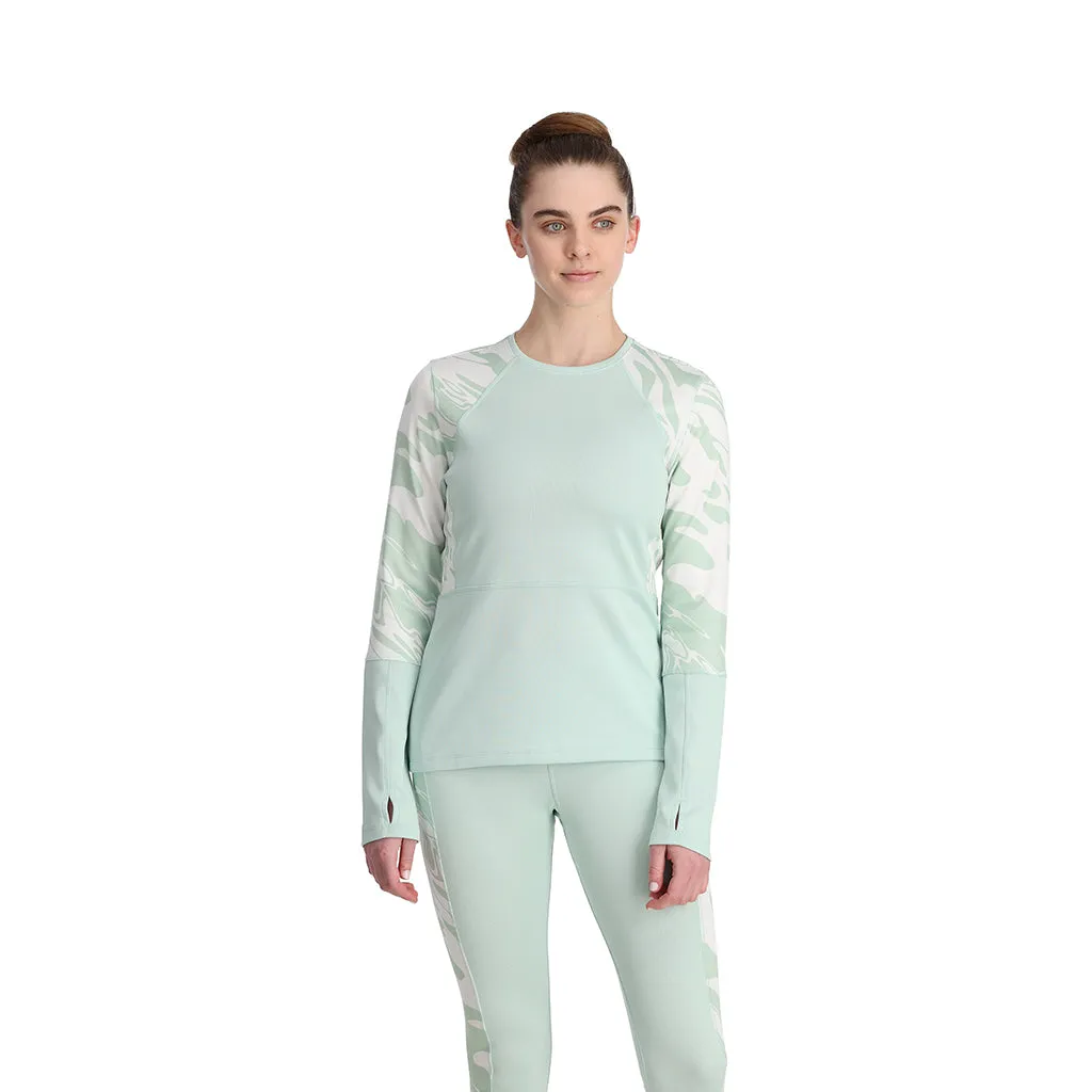 Womens Stretch Charger Crew - Wintergreen