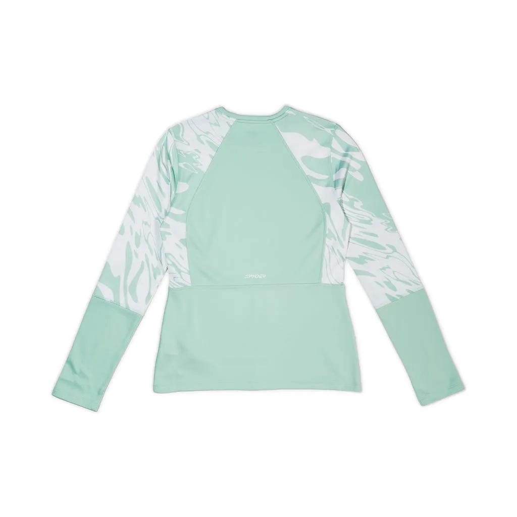 Womens Stretch Charger Crew - Wintergreen