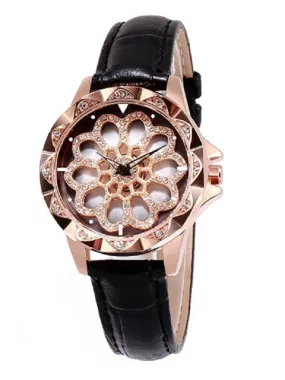 Women's Watch Diamond flower pattern watch dial Women's clothing watch