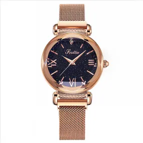 Women's Watch Personality Rhombus-shape round dial Milan strap elegant watch