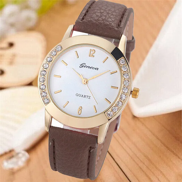 Wrist Watches Women Watches 2016 Famous Brand Female Clock Quartz Watch Ladies Quartz-watch Montre Femme Relogio Feminino