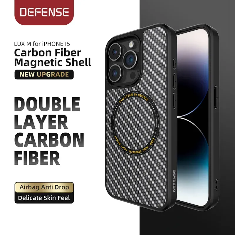 X-Doria Defense Lux M Military Grade Tested MagSafe Carbon Fiber Protective Case for iPhone 14 Pro Max