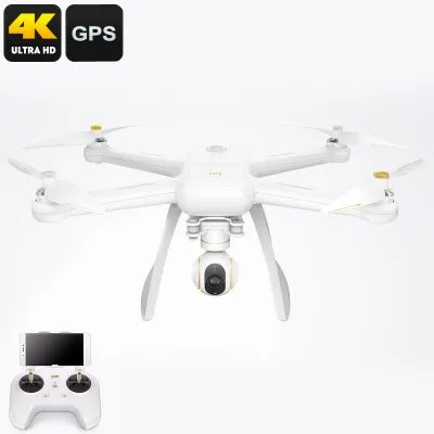 Xiaomi Mi Drone - 4K Camera, GPS, 3 Axis Gimbal, ARA-D Propeller, 18M/s Top Speed, 500m Range, 27 Minutes Flight Time