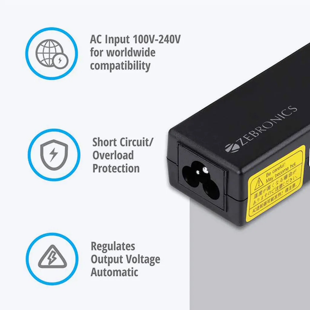 Zeb-LA745019565D 65W 19.5V Laptop Adapter with 7.4x5mm Connector